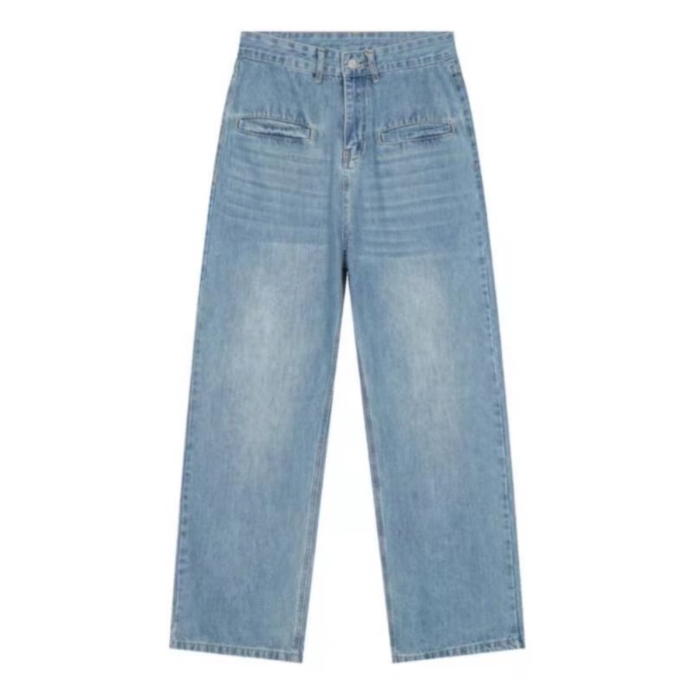 Quần Jean Ống Rộng Thời Trang Mùa Hè Phong Cách Mới 2022 Cho Nam Và Nữ