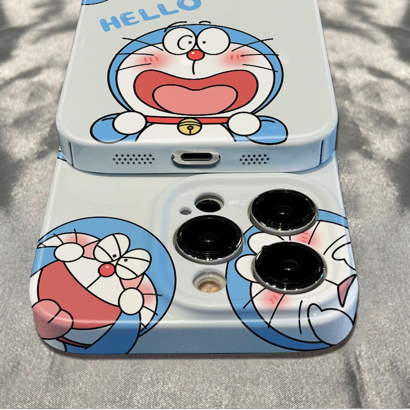 Ốp Điện Thoại Dẻo Họa Tiết Hoạt Hình Doremon Dễ Thương Chống Sốc Cho iPhone12max Apple 14Promax 78 13