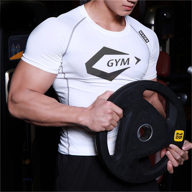 Áo Thun Thể Thao Ngắn Tay Co Giãn Tốt Khô Thoáng Nhanh Thời Trang Cho Nam