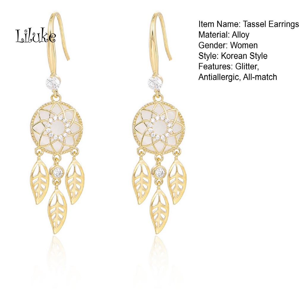 1 Đôi Bông Tai Hình Vòng Bắt Giấc Mơ Thời Trang Nữ Tính