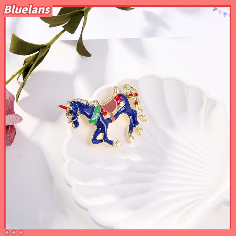 [BLS] Ghim Cài Áo Hình Ngựa May Mắn Sơn Dầu Thời Trang Và Phổ Biến Cho Nam Và Nữ