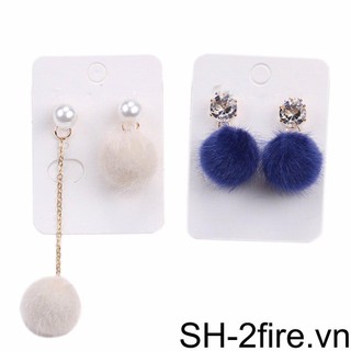 1 đôi bông tai mặt bóng giáng sinh năm mới cho nữ