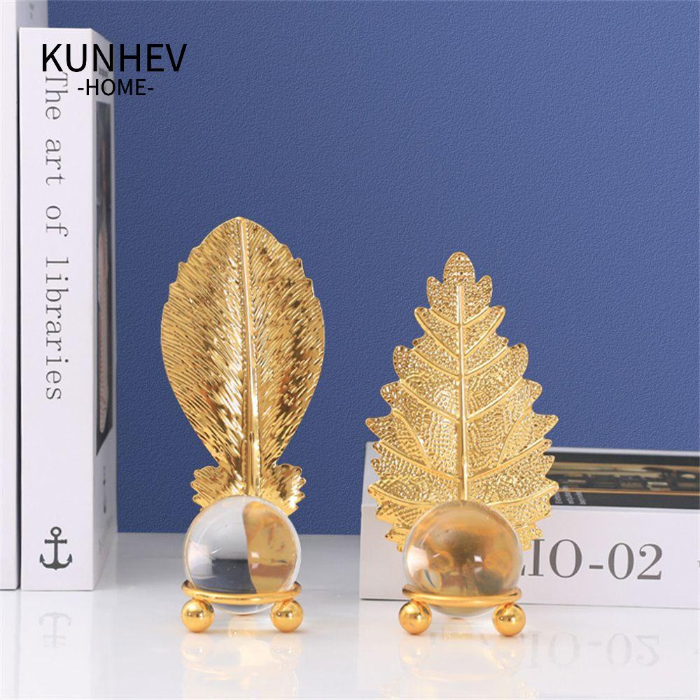 KUNHEV ❈Hoa Mẫu Đơn❈ Phụ Kiện Bàn Làm Việc|Quả Cầu Thủy Tinh Thủ Công Trang Trí Phòng|Đồ trang trí Chiếc Lá Nghệ Thuật Sang Trọng Dùng Trang Trí Nhà Cửa