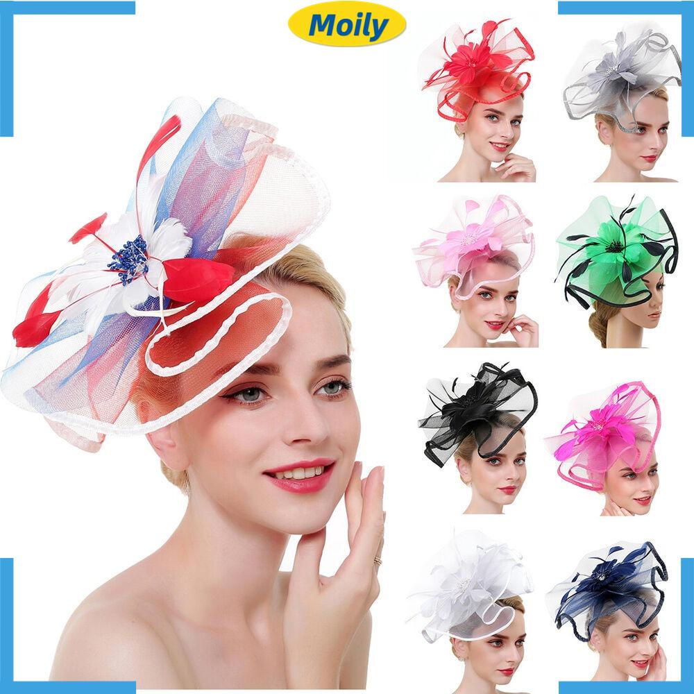 Mũ Phối Lông Vũ Phụ Kiện Cho Cô Dâu