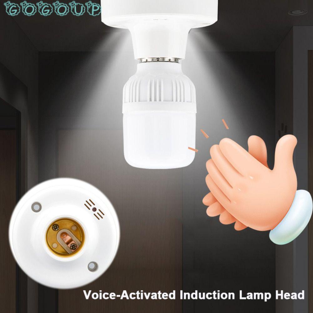 GOGOUP Đuôi Đèn LED E27 Có Giá Đỡ Điều Khiển Bằng Giọng Nói Gắn Tường Tiện Lợi