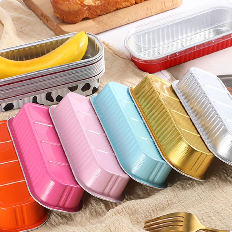 New 1pc 200ml Square Aluminum Foil Box Disposable Tinfoil Box Foil Containers