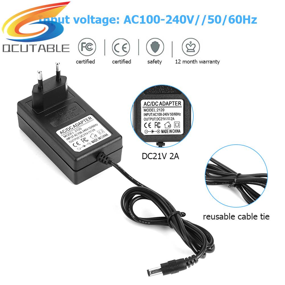 Bộ Sạc Pin Lithium 21V 2A 18650 DC5.5mm