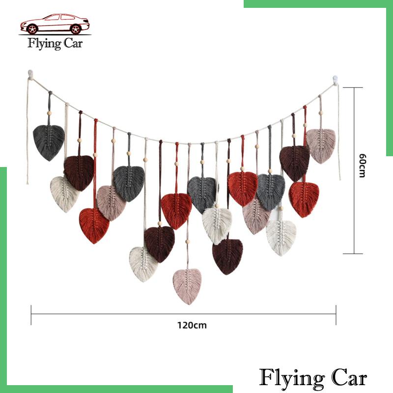 Thảm Dệt Lá Treo Tường Trang Trí Phong Cách Bohemian