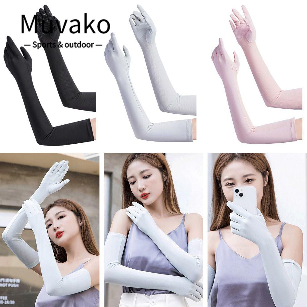 MUVAKO Ống Tay Áo Giữ Ấm Chống Nắng Khi Chơi Bóng Rổ / Chạy Bộ / Chạy Bộ