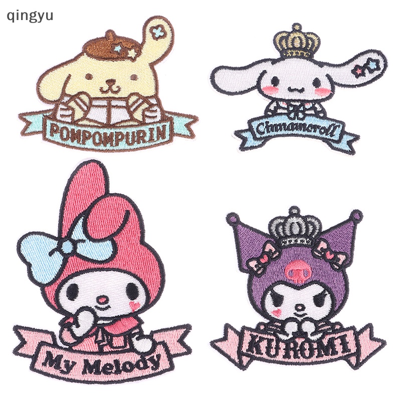 1 Miếng Vá Trang Trí Quần Áo Hình Sanrio Kuromi Cinnamoroll