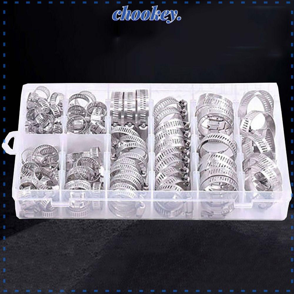 CHOOKEY Set 100 Kẹp Ống Bằng Thép Không Gỉ 304 Chuyên Dụng Cho Máy Cơ Khí