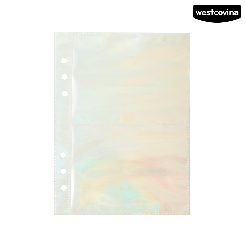 [WSTN] [WSTN] [WSTN]✎Bộ 10 Tấm Lót Trong Suốt 6 Lỗ 44990 Inch 44961 Dùng Trang Trí Sổ Tay DIY