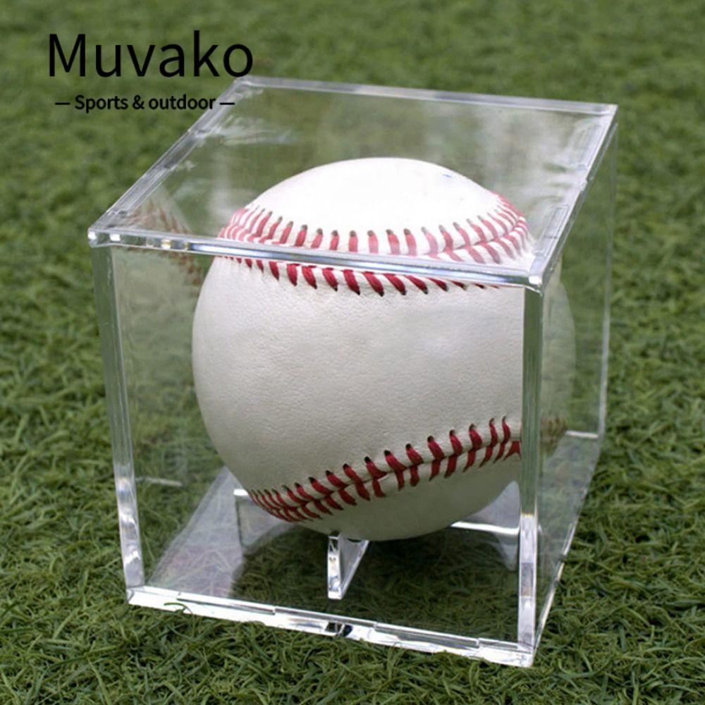 MUVAKO Hộp Đựng Bóng Chày Trong Suốt Chống Tia UV Ốp