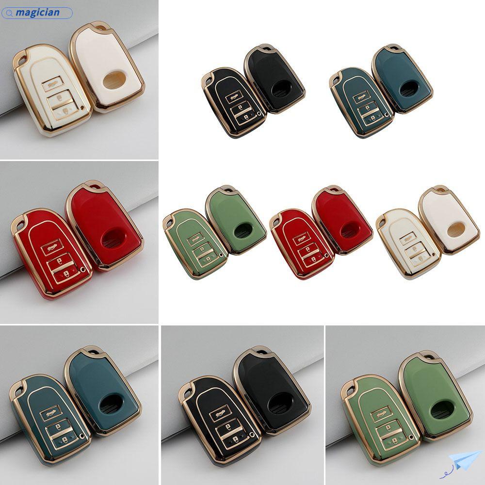 MAG Vỏ Da Bảo Vệ Chìa Khóa Điều Khiển Từ Xa Cho Xe Hơi Corolla