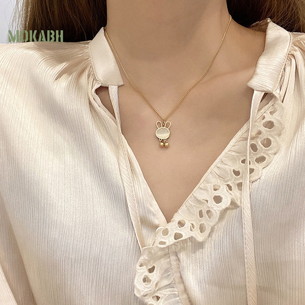 [Mok Abh] Vòng cổ Bằng Thép Titan Mặt Hình Học Không Phai Màu Sáng Không Độc Hại Thời Trang