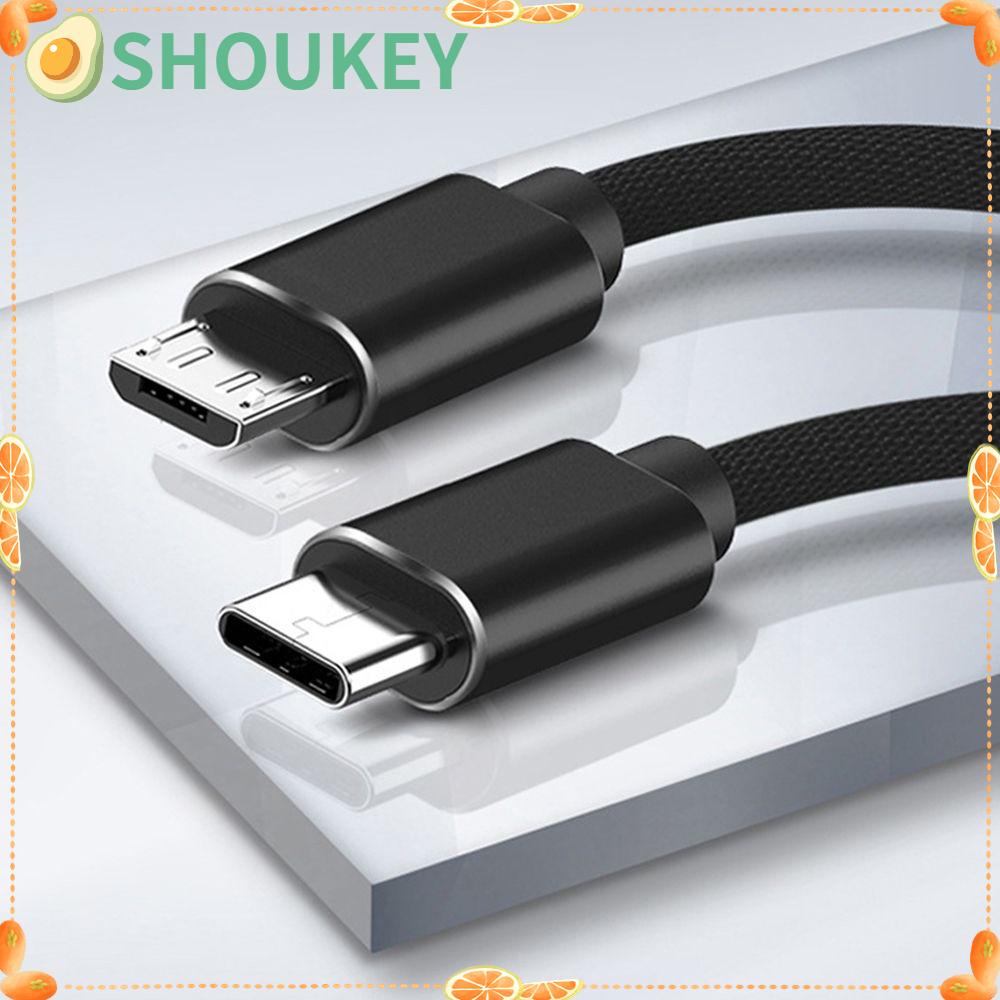 SHOUKEY Dây Cáp Sạc Nhanh USB Loại C Sang Micro USB OTG Cho Samsung Xiaomi Huawei