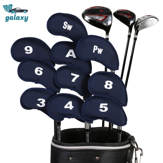 Galaxy Set 10 Vỏ Bọc Đầu Gậy Đánh Golf Chống Trầy Xước Tiện Dụng