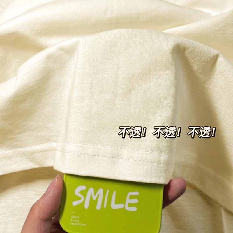 Áo Thun Tay Ngắn Chất Liệu 100% Cotton Họa Tiết Hoạt Hình Phong Cách Hàn Quốc Cho Cặp Đôi Thời Trang 2023