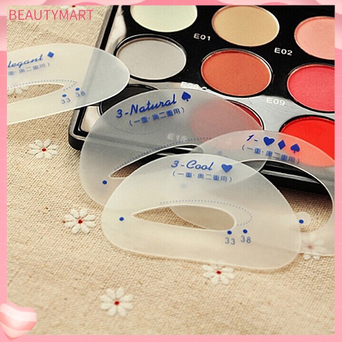 Set 6 Khuôn Hỗ Trợ Đánh Phấn Mắt Khói Làm Đẹp Tiện Dụng