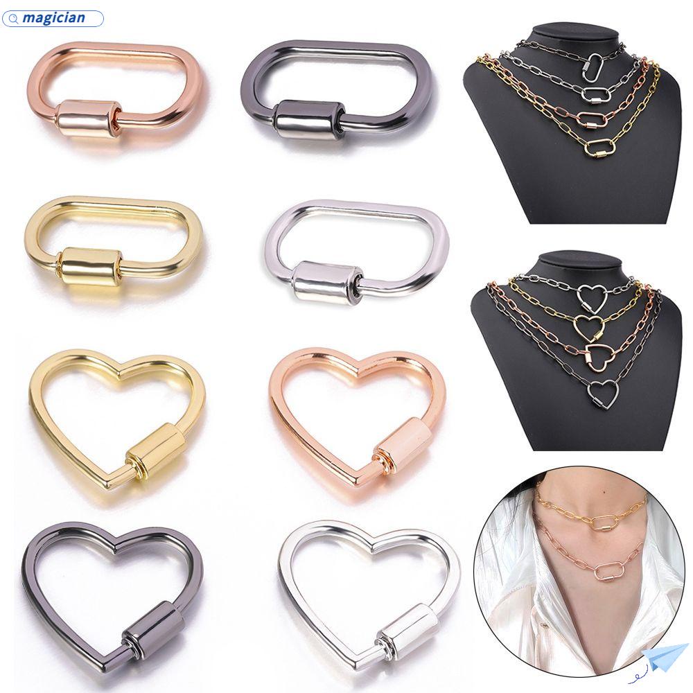 MAG Set 4 Mặt Vòng cổ Kim Loại Mạ Vàng 2 Kiểu Tự Làm