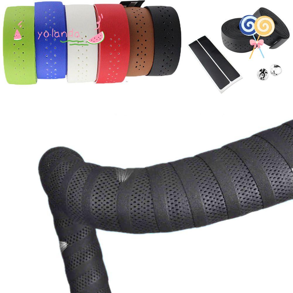 YOLA 1 Cặp Băng Quấn Tay Lái Xe Đạp Đục Lỗ Thoáng Khí