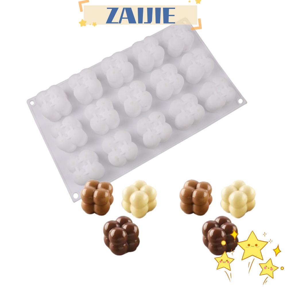 ZAIJIE24 Khuôn Làm Nến Hình Bong Bóng 3d