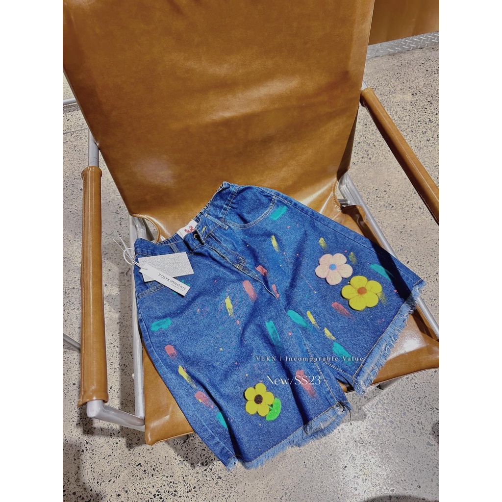 Quần short vẩy sơn hoa ji.wa