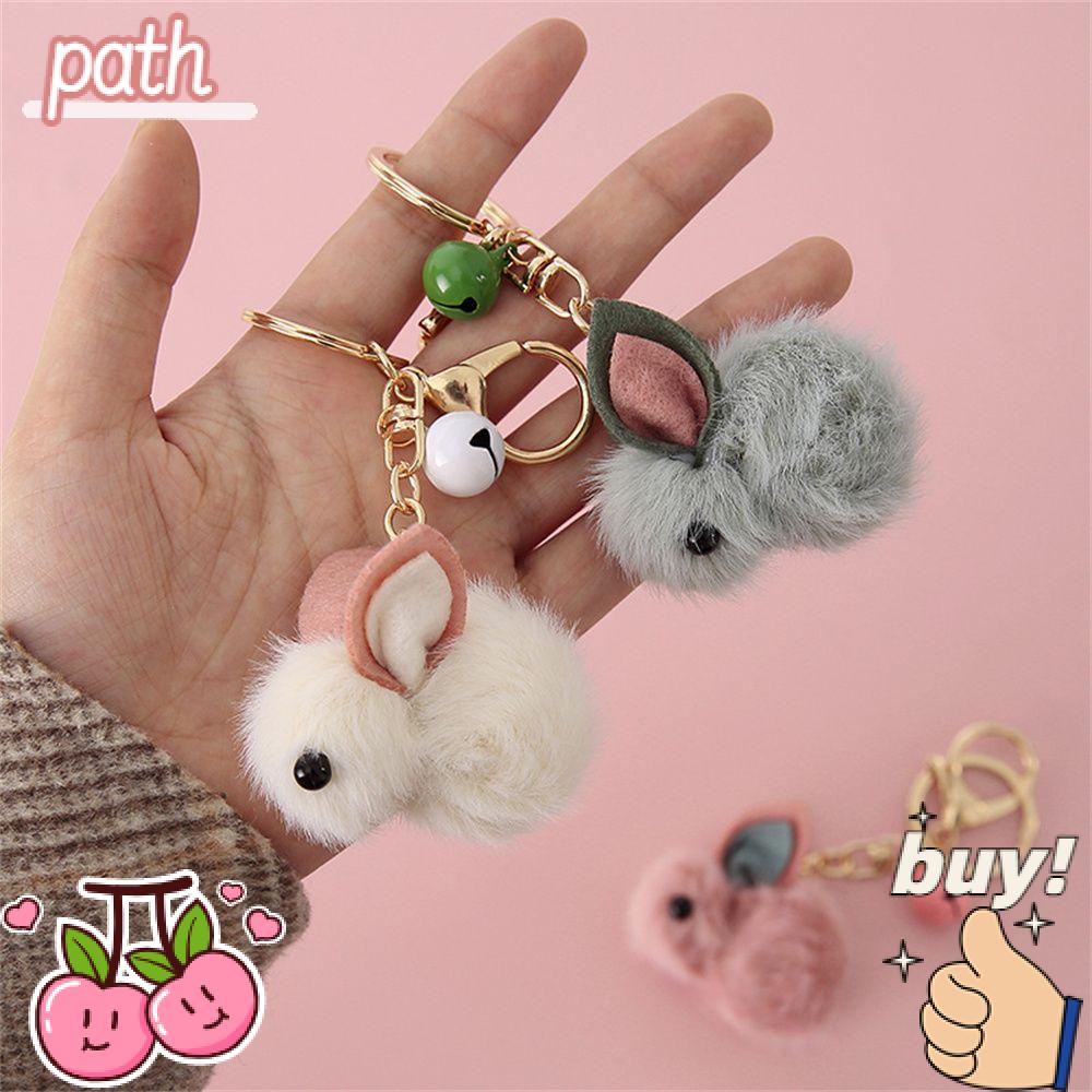 PATH Móc Khóa Hình Thỏ Nhồi Bông Dễ Thương