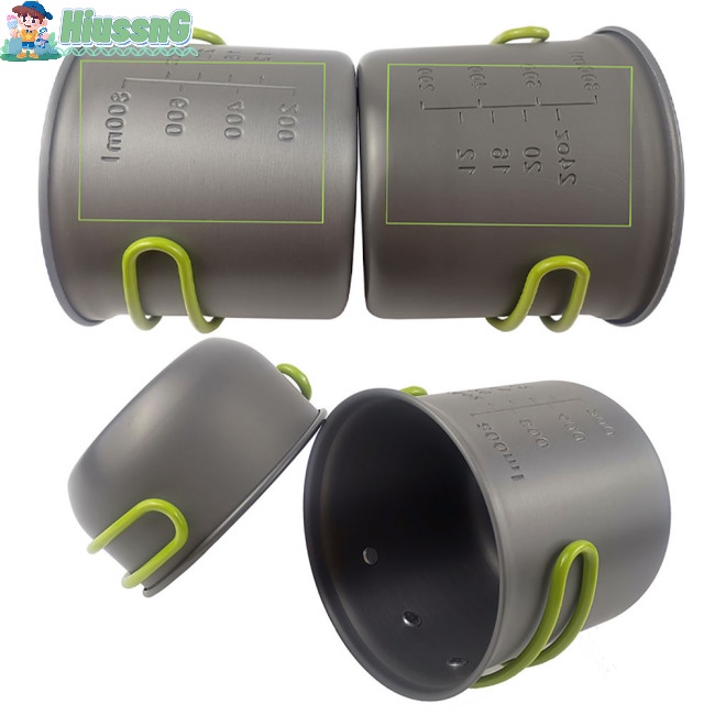 Bộ Nồi Và Dụng Cụ Ăn Bằng Hợp Kim Nhôm Có Thể Gấp Gọn Cho 1-2 Người Khi Đi Cắm Trại