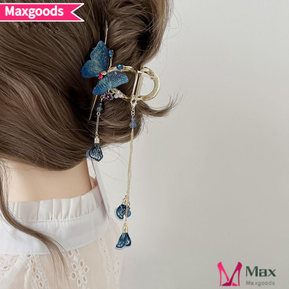 MAXG Kẹp Tóc Càng Cua Đính Đá Pha Lê Phong Cách Hàn Quốc Mới Cho Nữ