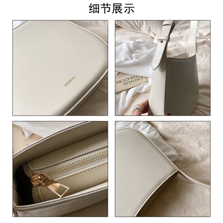 Túi Xách JASMIN NOIR Da PU Đeo Chéo Phong Cách Retro Chất Lượng Cao