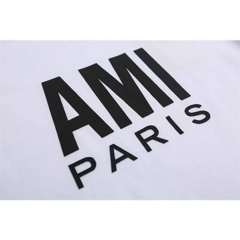 Áo Thun Cotton Tay Ngắn Dáng Rộng In Chữ Paris 3D Màu Trắng Đen Thời Trang Xuân Hè Cho Nam Và Nữ