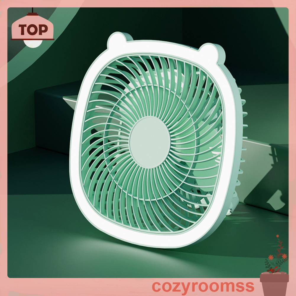Quạt Điện Làm Mát 3 Tốc Độ 1200MAH Có Thể Gập Lại Cho Văn Phòng / Nhà Ở