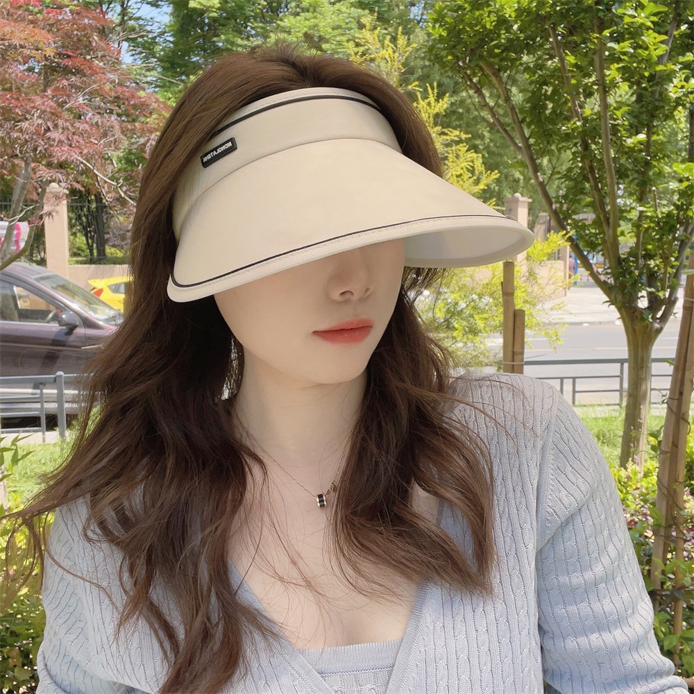 Mũ Rộng Vành Chống Nắng Không Chóp Có Thể Điều Chỉnh Kích Cỡ Dành Cho Nữ