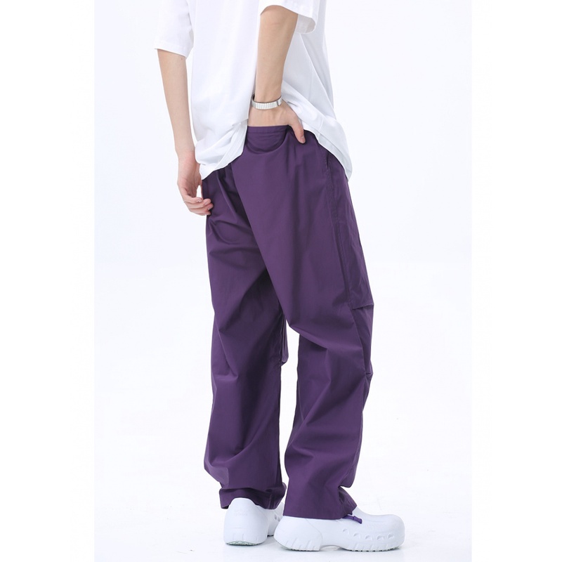 Quần Dài Ống Rộng Màu Sắc Thời Trang Mùa Hè Cho Nam Và Nữ