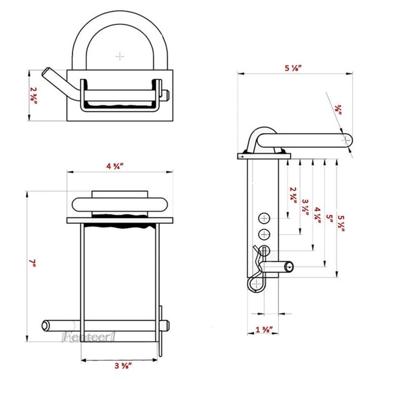 [Fenteer1] Phụ Kiện Chắc Chắn Bỏ Túi Hình Chữ D Đa Năng Có Thể Tháo Rời