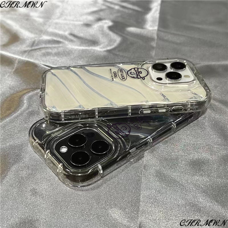 Ốp Điện Thoại Dẻo Trong Suốt Họa Tiết Đầu Nam Độc Đáo Cho iPhone14promax 1312 / 11 7 / 8plus xr /ins BY0D