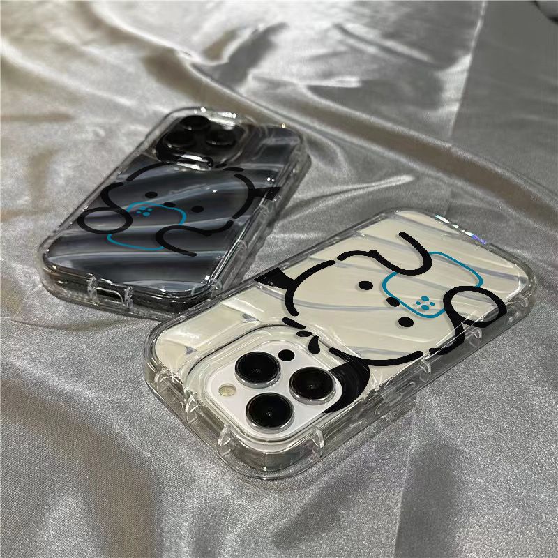 Ốp Điện Thoại Mềm Trong Suốt Họa Tiết Chú Cún Dễ Thương Cho Apple 8plus / 7 sins1312 / xriPhone14promax / Blue 11 Bbw5
