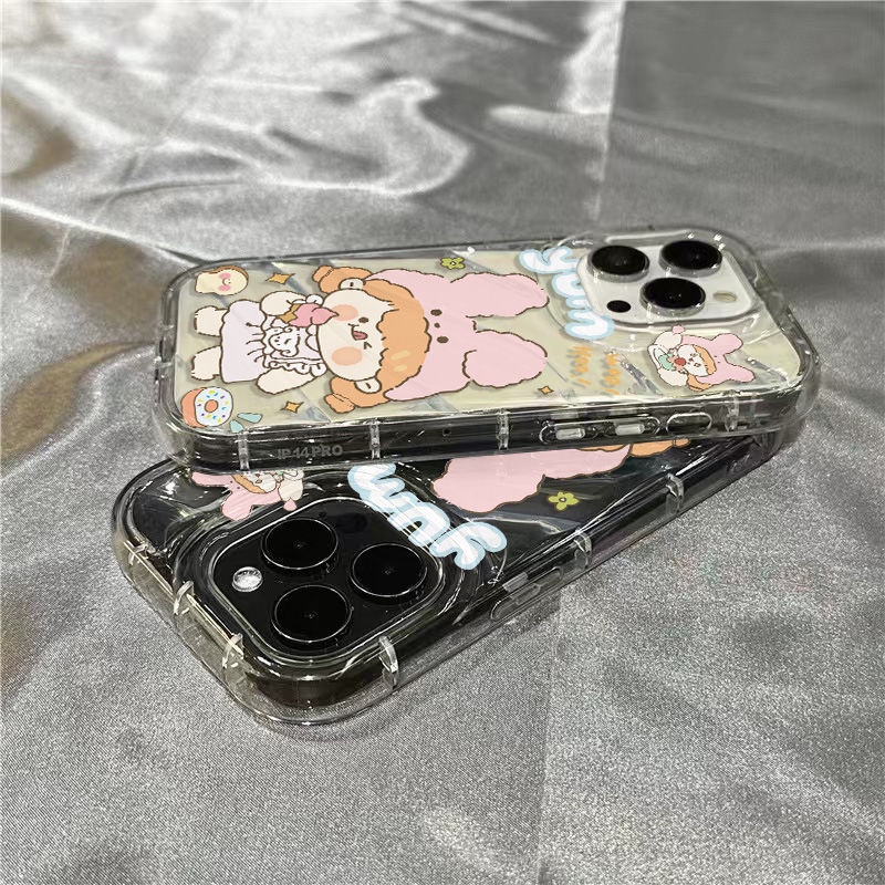 Ốp Điện Thoại Mềm Trong Suốt Hình Cô Gái Dễ Thương Cho iPhone14promax 1312 / 11 7 / 8plus xr / sins LJ7U