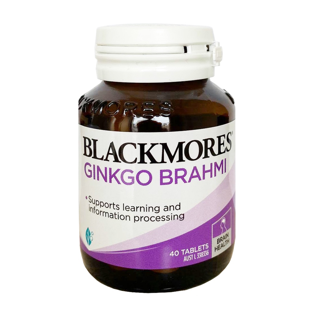 VIÊN UỐNG BỔ NÃO BLACKMORES GINKGO BRAHMI - 40 VIÊN