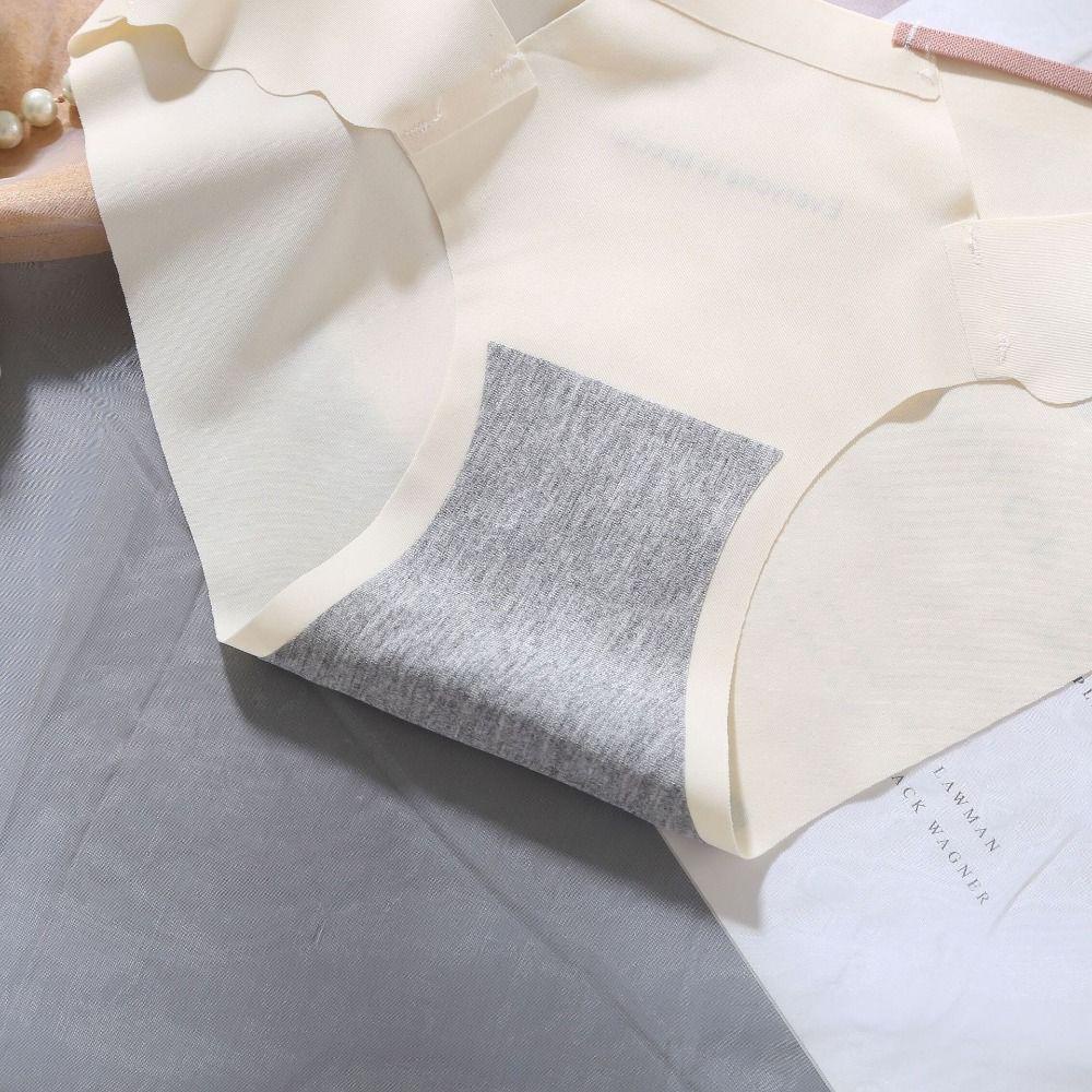 MOCHO Quần Lót Lụa Lạnh Siêu Mỏng Mềm Mại Lưng Thấp Khoét Rỗng Không Đường May Kiểu Hàn Quốc Cho Nữ