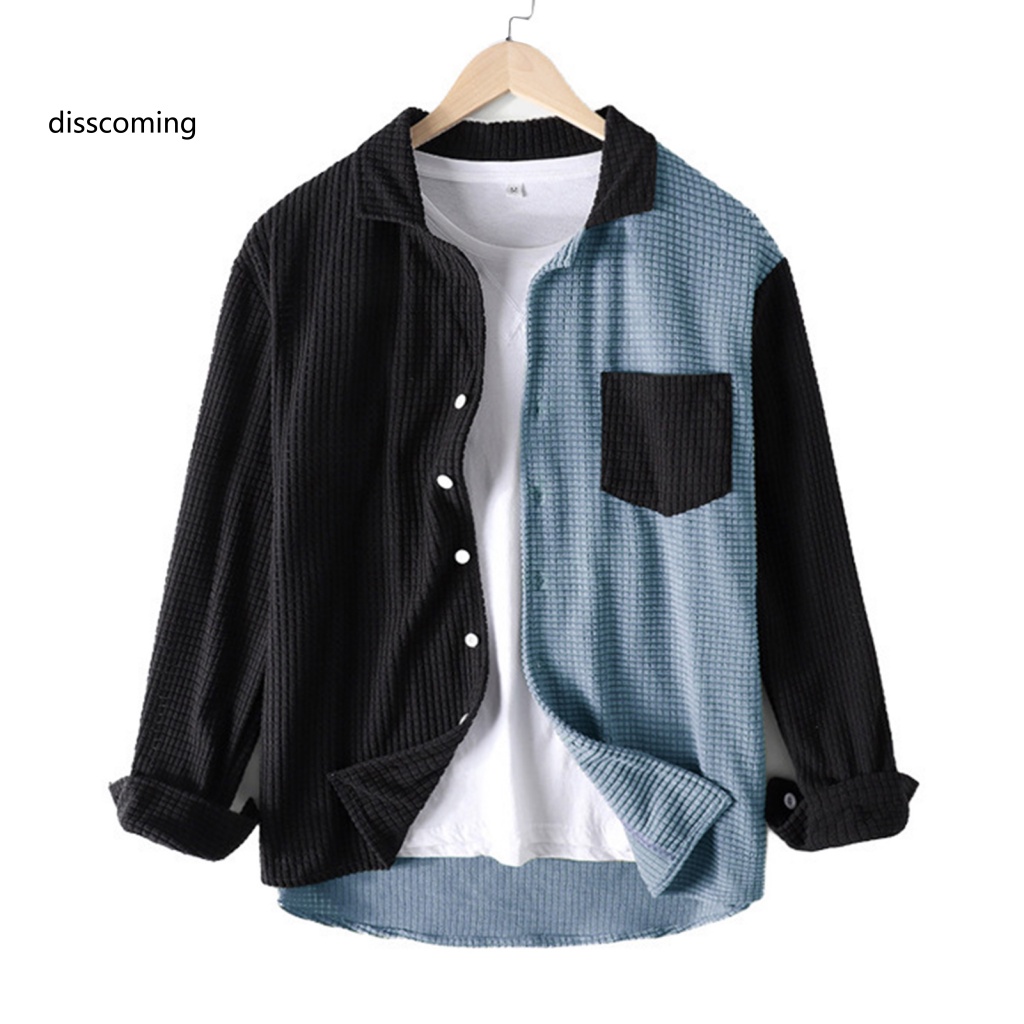 Áo Thun Tay Ngắn In Chữ SL SL SL SL SL| Áo Khoác Sơ Mi Tay Dài Có Túi Màu Khối Dành Cho Nam