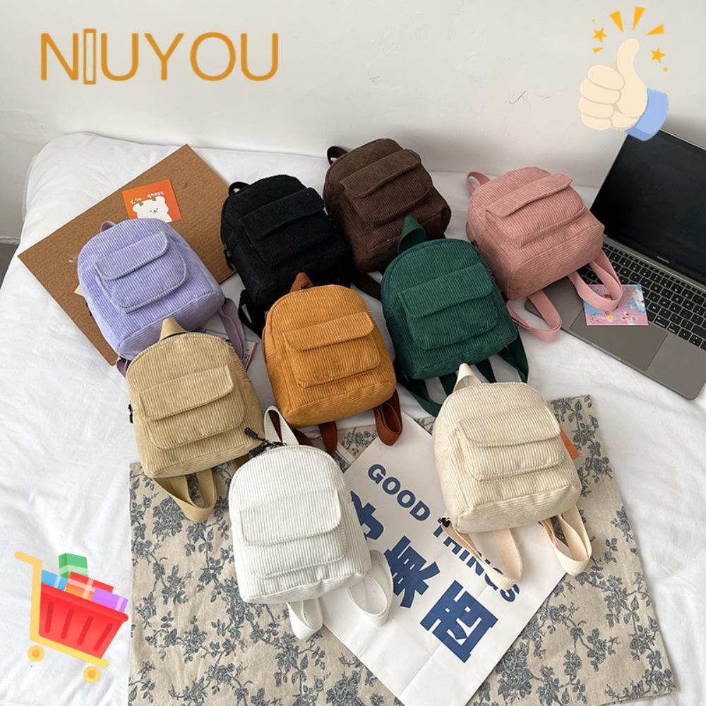 Ba Lô Du Lịch NIUYOU Ba Lô Mini Màu Trơn Siêu Nhẹ Dacron Thời Trang Cho Nữ