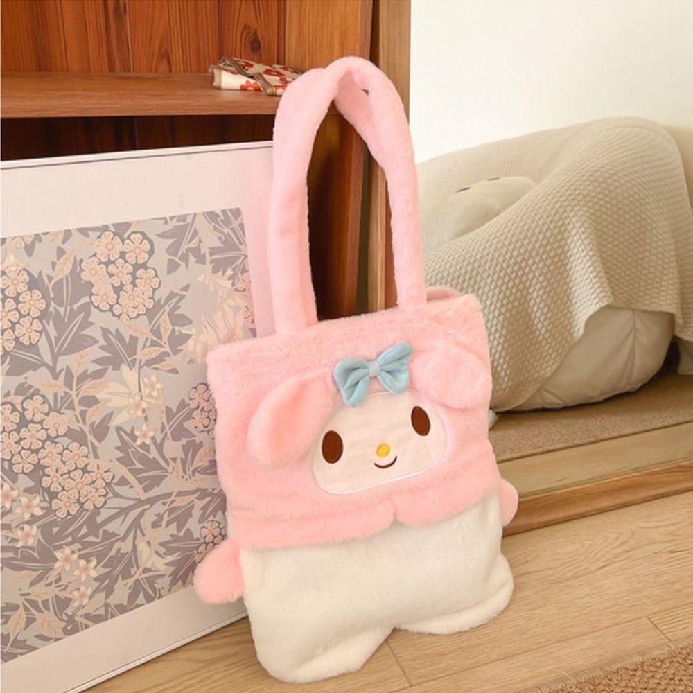 DYRUIDOJ Túi Đựng Đồ Vệ Sinh / Đi Du Lịch Cỡ Lớn Kiểu Hoạt Hình Kuromi Nhồi Bông Dễ Thương