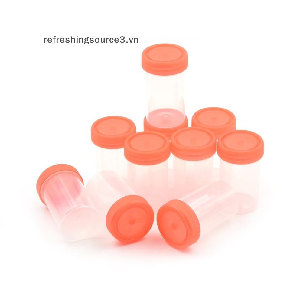 Set 10 Cốc Mẫu Thử Nước Tiểu 60mL 60mL Chuyên Dụng Cho Bệnh Viện