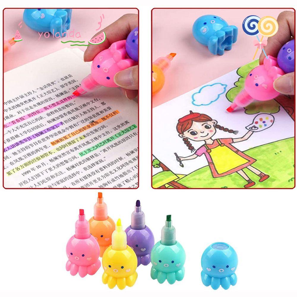 YOLA Bút Xếp Chồng Lên Nhau Vẽ Graffiti Nhiều Màu Sắc