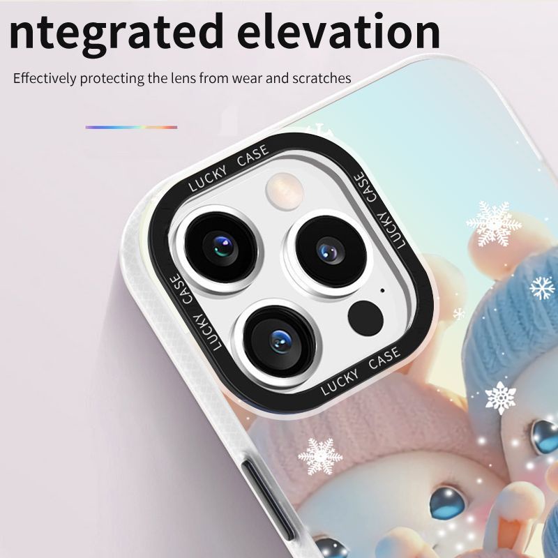 Ốp Điện Thoại IMD Màu Trơn Họa Tiết Thỏ Xinh Xắn Cho iPhonexr128plusinspromax Laser 1314