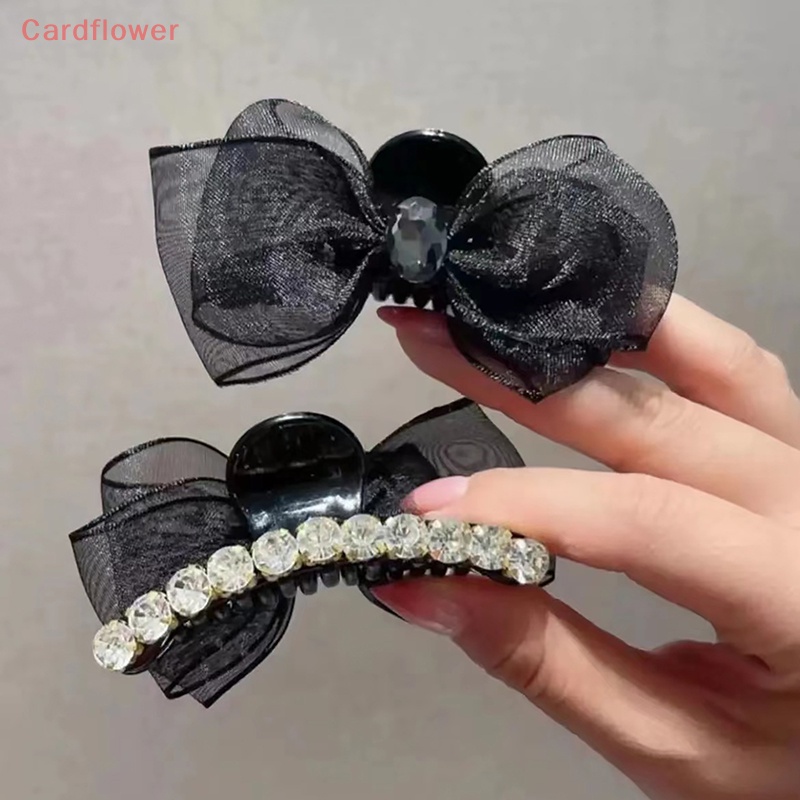 Kẹp Tóc Nơ Đính Đá Thời Trang Cho Nữ Mới