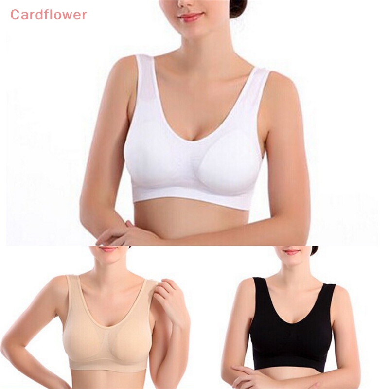 Áo Ngực Thể Thao Không Đường May Co Giãn < Cardflower > Yoga Cho Nữ Mới
