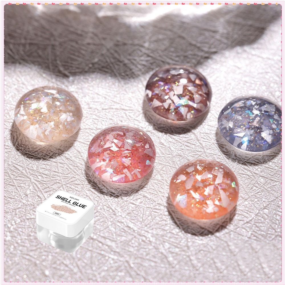 Xeijyi Vỏ Mica Sơn Móng Gel Đá Thấm Lớn Kim Sa Lấp Lánh Xuân Hè Đóng Hộp Đèn Uv Led Trị Liệu Bằng Ánh Sáng Keo Dán Móng Nghệ Thuật Cho Tiệm Làm Móng 5G Togo